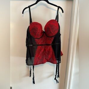 Gorgeous red corset 1x/2x